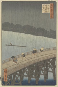Utagawa Hiroshige_onverwachte regenbui