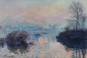 Monet, soleil couchant, zonsondergang