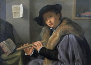 Savoldo, portret van jongeman met fluit