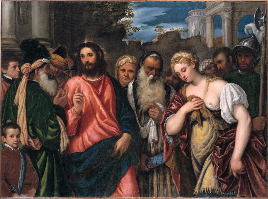 Polidoro, Christus en de overspelige vrouw